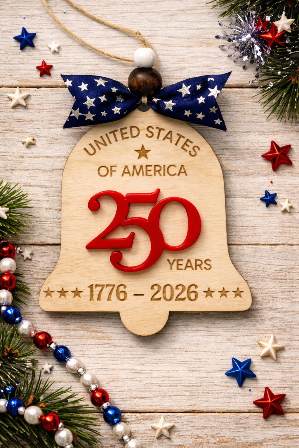 USA 250 Year Ornament