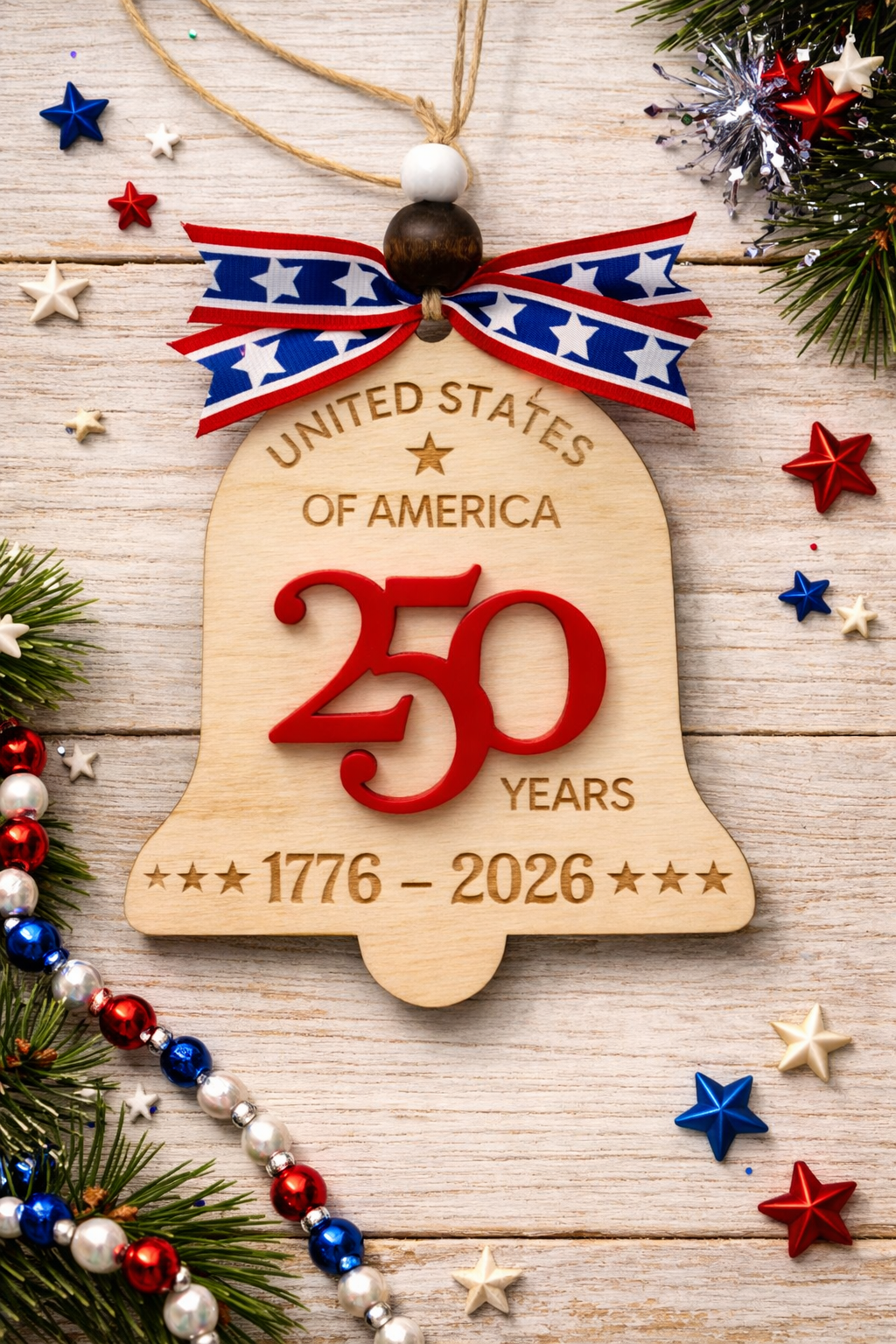 USA 250 Year Ornament