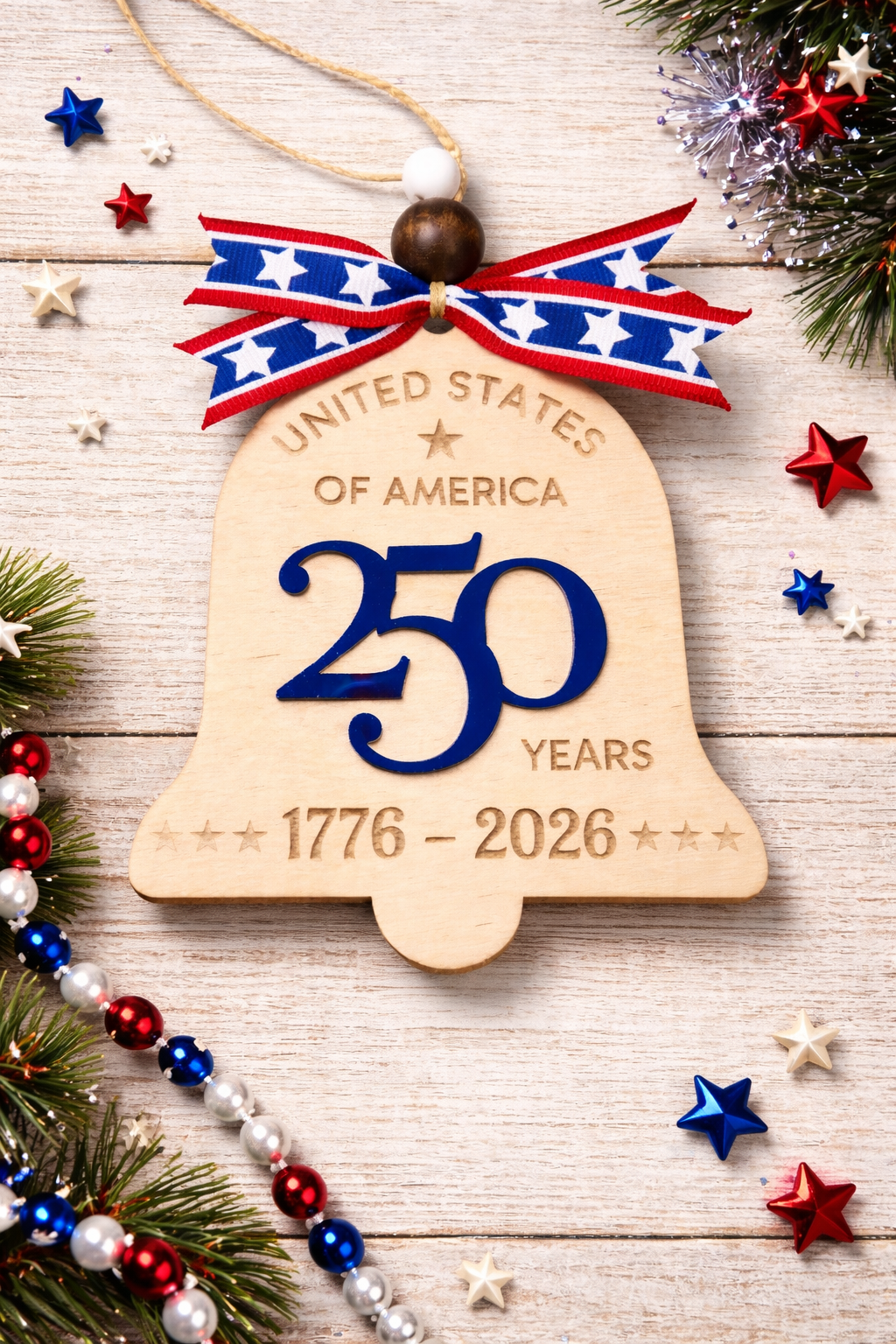 USA 250 Year Ornament