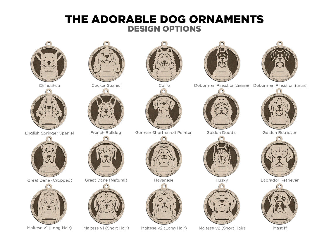 Dog Breed Ornament