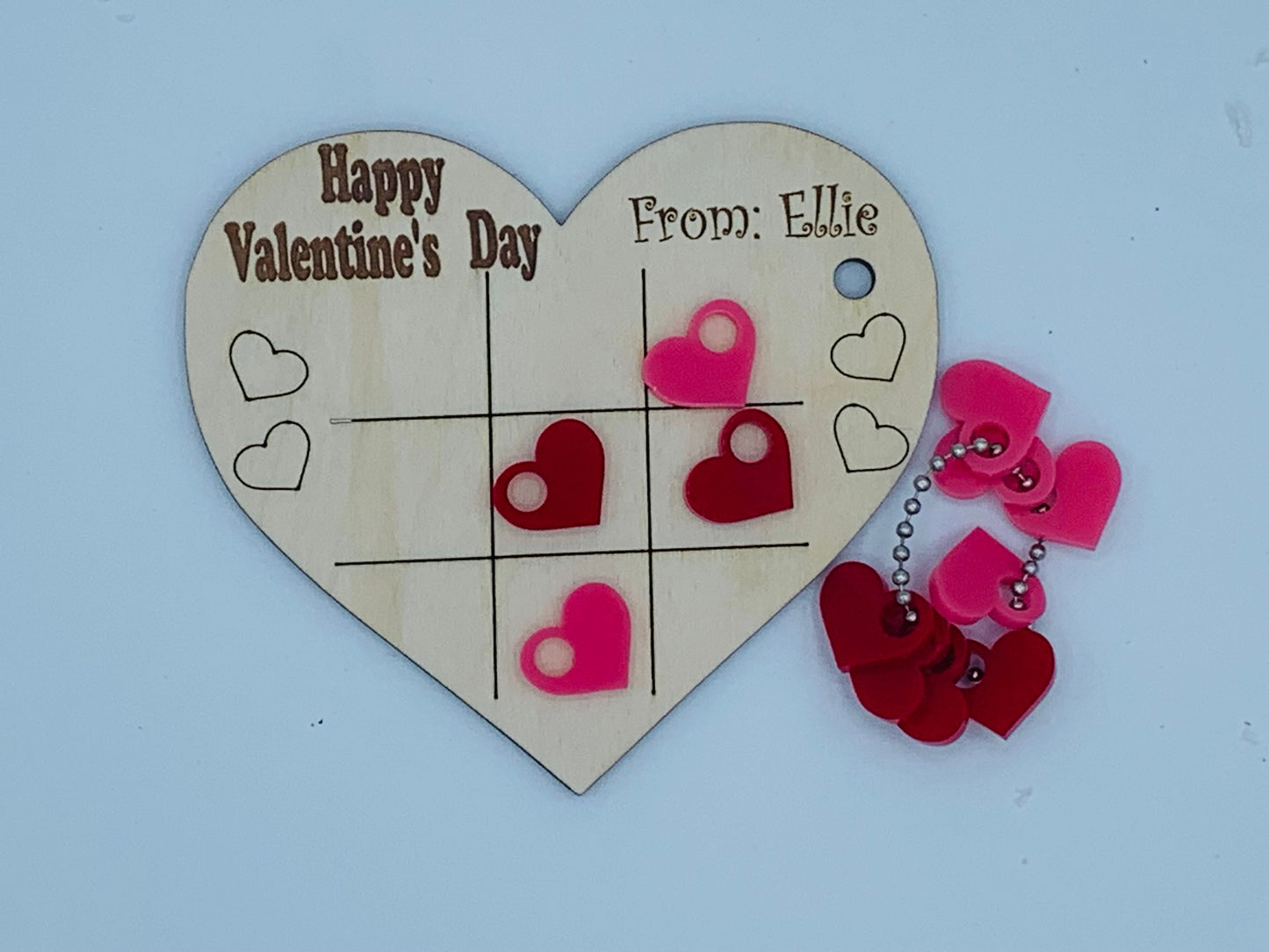 Large Valentine Tic Tac Toe Board