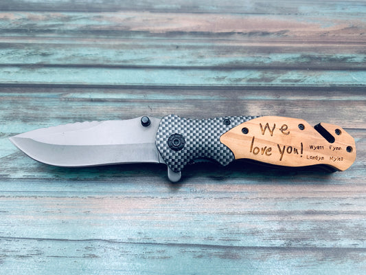 Engraved Knife