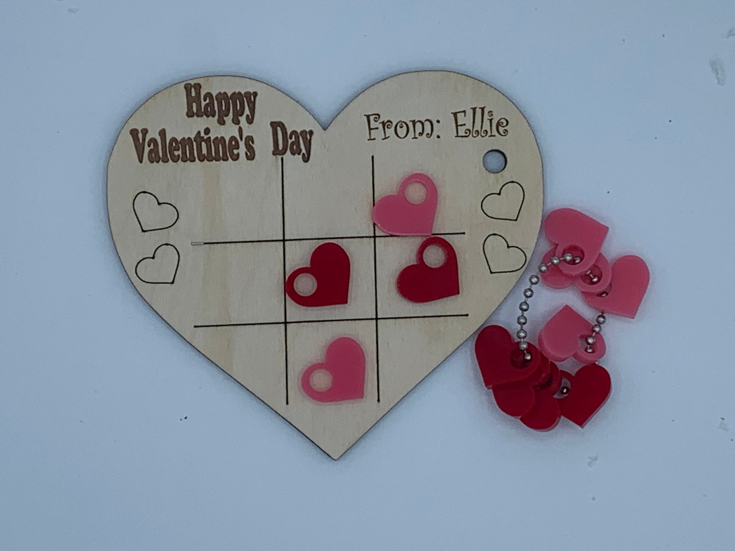 Digital file for Heart Tic Tac Board