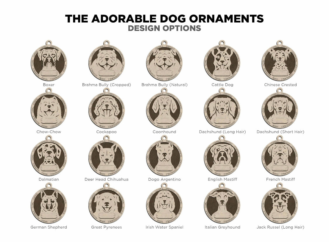 Dog Breed Ornament