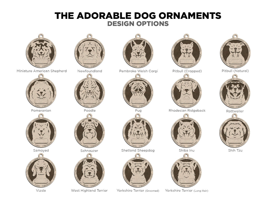 Dog Breed Ornament