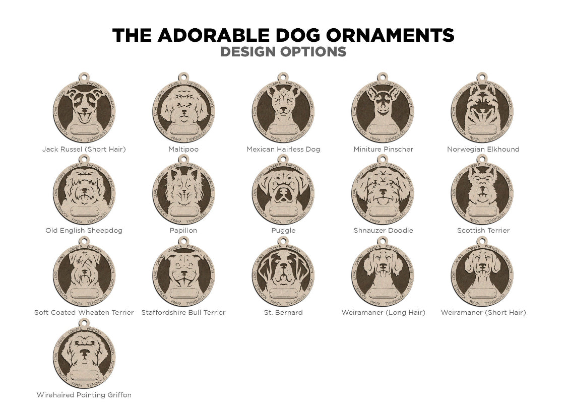 Dog Breed Ornament