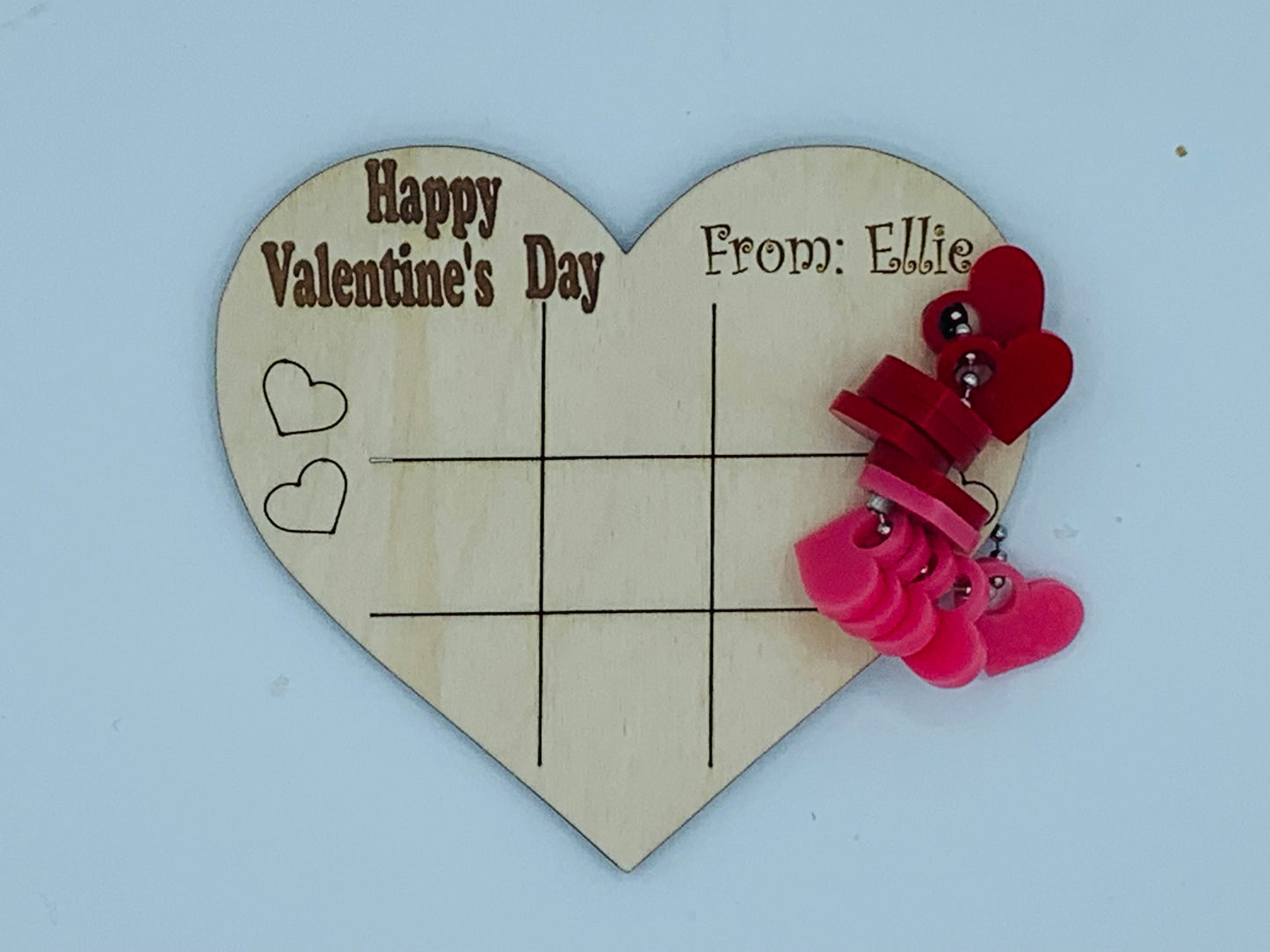 Large Valentine Tic Tac Toe Board