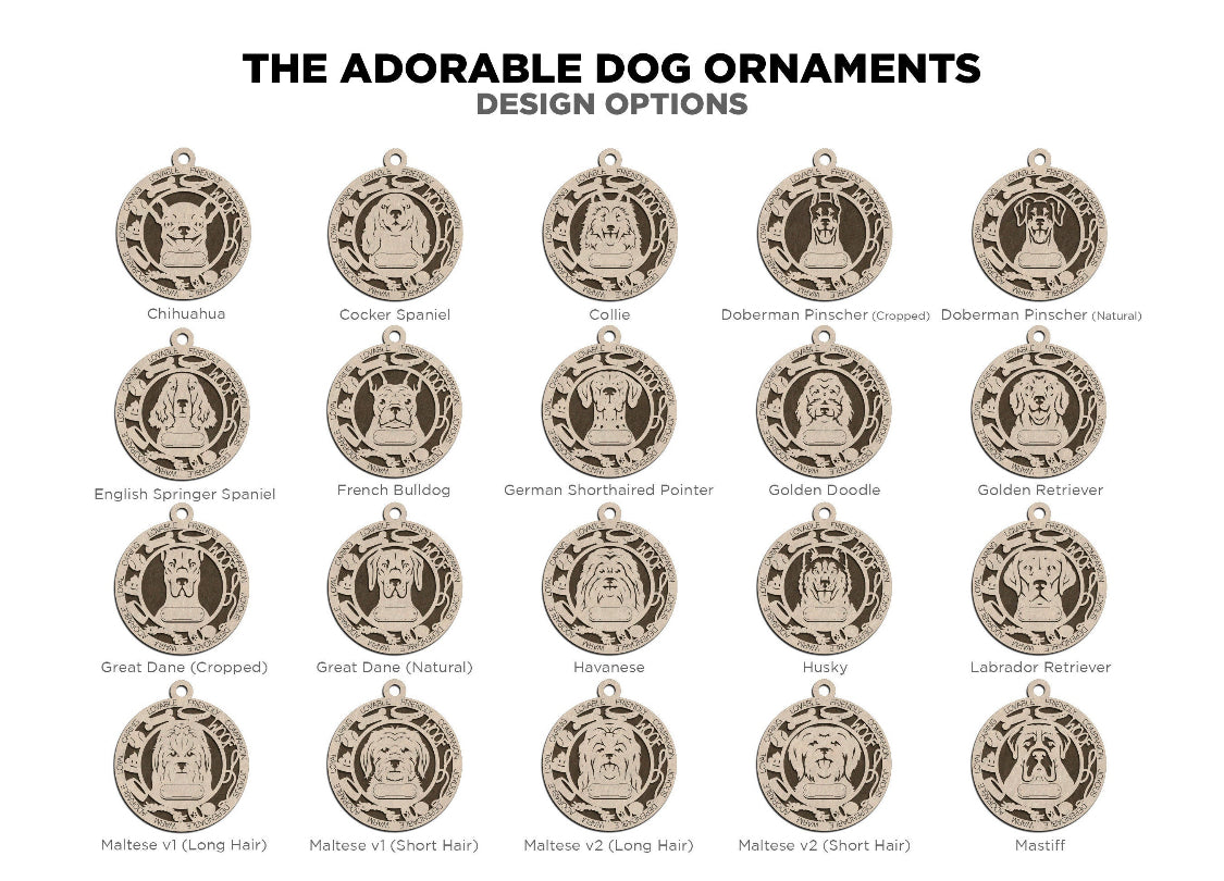 Dog Breed Ornament