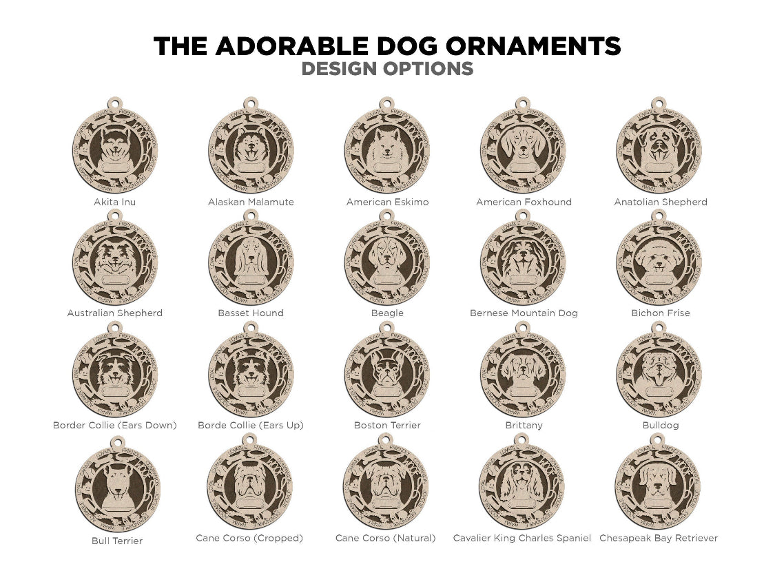 Dog Breed Ornament