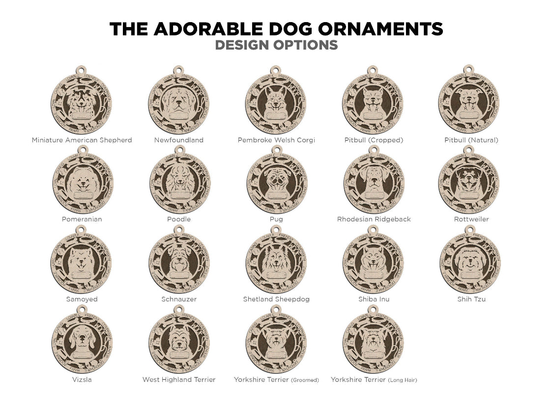 Dog Breed Ornament