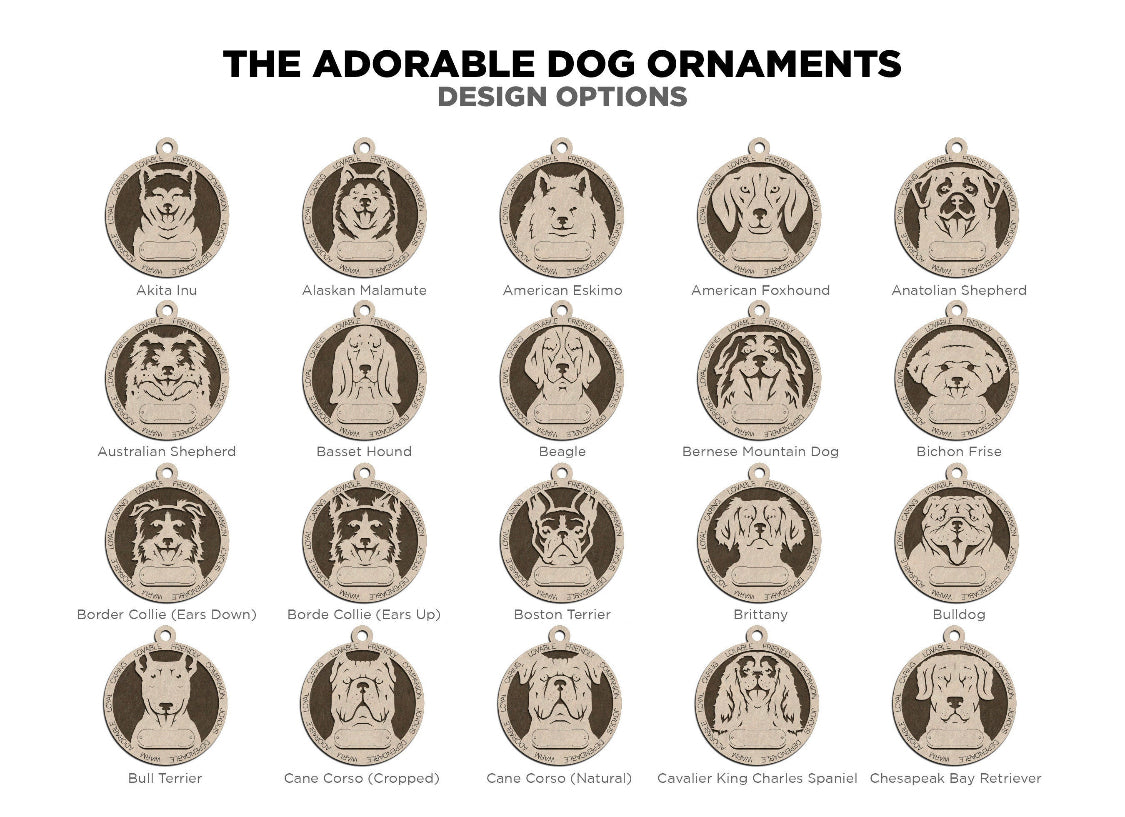 Dog Breed Ornament