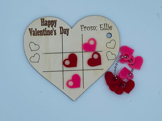 Small Valentine Tic Tac Toe Board